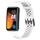 Per cinturino in silicone traspirante tinta unita Huawei Band 8 (bianco)