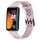 Per cinturino in silicone traspirante tinta unita Huawei Band 8 (rosa)