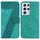 Custodia per telefono in pelle goffrata a forma di 7 per Samsung Galaxy S21 Ultra 5G (verde) Custodia per telefono in pelle goffrata a forma di 7 per Samsung Galaxy S21 Ultra 5G (verde)