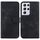 Custodia per telefono in pelle goffrata a forma di 7 per Samsung Galaxy S21 Ultra 5G (nera) Custodia per telefono in pelle goffrata a forma di 7 per Samsung Galaxy S21 Ultra 5G (nera)