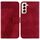 Custodia per telefono in pelle goffrata a forma di 7 per Samsung Galaxy S22+ 5G (rossa) Custodia per telefono in pelle goffrata a forma di 7 per Samsung Galaxy S22+ 5G (rossa)