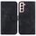 Custodia per telefono in pelle goffrata a forma di 7 per Samsung Galaxy S22+ 5G (nera) Custodia per telefono in pelle goffrata a forma di 7 per Samsung Galaxy S22+ 5G (nera)