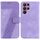 Custodia per telefono in pelle goffrata a forma di 7 per Samsung Galaxy S22 Ultra 5G (viola) Custodia per telefono in pelle goffrata a forma di 7 per Samsung Galaxy S22 Ultra 5G (viola)
