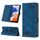 Custodia in pelle goffrata per Samsung Galaxy S23 FE 5G (blu)