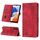 Custodia in pelle goffrata per Samsung Galaxy S23 FE 5G (rossa)