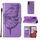 Per Samsung Galaxy S23 FE 5G Custodia in pelle con farfalla goffrata (viola) Per Samsung Galaxy S23 FE 5G Custodia in pelle con farfalla goffrata (viola)