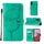 Per Samsung Galaxy S23 FE 5G Custodia in pelle con farfalla goffrata (verde) Per Samsung Galaxy S23 FE 5G Custodia in pelle con farfalla goffrata (verde)