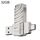 Unità flash Lenovo Thinkplus MU232 USB 3.2 + USB-C / Type-C a doppia testa, memoria: 32 GB Unità flash Lenovo Thinkplus MU232 USB 3.2 + USB-C / Type-C a doppia testa, memoria: 32 GB