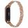 Per Xiaomi Mi Band 7 Cinturino universale in metallo con tre perline e diamanti (oro rosa) Per Xiaomi Mi Band 7 Cinturino universale in metallo con tre perline e diamanti (oro rosa)