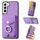 Per Samsung Galaxy S22+ 5G Custodia per telefono a portafoglio con anello in pelle effetto pelle galvanica (viola) Per Samsung Galaxy S22+ 5G Custodia per telefono a portafoglio con anello in pelle effetto pelle galvanica (viola)