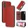 Per Samsung Galaxy M34 5G Custodia per cellulare in pelle con texture in fibra di carbonio (marrone) Per Samsung Galaxy M34 5G Custodia per cellulare in pelle con texture in fibra di carbonio (marrone)