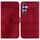 Custodia per telefono in pelle goffrata a forma di 7 per Samsung Galaxy S23 FE 5G (rossa) Custodia per telefono in pelle goffrata a forma di 7 per Samsung Galaxy S23 FE 5G (rossa)
