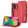 LC.IMEEKE Hon Ancient Series Custodia per cellulare in pelle flip per iPhone 15 Pro (rosso) LC.IMEEKE Hon Ancient Series Custodia per cellulare in pelle flip per iPhone 15 Pro (rosso)