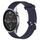 Per Xiaomi Mi Watch Color 22mm Cinturino in silicone testurizzato con diamanti (blu notte)