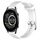 Per Xiaomi Haylou RT2 LS10 Cinturino per orologio in silicone testurizzato con diamanti da 22 mm (bianco) Per Xiaomi Haylou RT2 LS10 Cinturino per orologio in silicone testurizzato con diamanti da 22 mm (bianco)