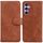 Per Samsung Galaxy S23 FE 5G Skin Feel Custodia per telefono in pelle a conchiglia di colore puro (marrone) Per Samsung Galaxy S23 FE 5G Skin Feel Custodia per telefono in pelle a conchiglia di colore puro (marrone)