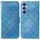 Custodia per telefono in pelle con fibbia magnetica colorata per Samsung Galaxy S23 FE 5G (blu) Custodia per telefono in pelle con fibbia magnetica colorata per Samsung Galaxy S23 FE 5G (blu)