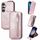 Per Samsung Galaxy S23 FE 5G Portafoglio con cerniera Custodia per telefono in pelle con vibrazione verticale (rosa) Per Samsung Galaxy S23 FE 5G Portafoglio con cerniera Custodia per telefono in pelle con vibrazione verticale (rosa)