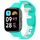 Per Redmi Watch 3 cinturino in silicone bicolore con cucitura attiva (ciano bianco)