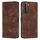 Custodia in pelle per Samsung Galaxy S22+ 5G Dream Triangle con cordino (marrone) Custodia in pelle per Samsung Galaxy S22+ 5G Dream Triangle con cordino (marrone)