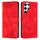 Custodia in pelle per Samsung Galaxy S22 Ultra 5G Dream Triangle con cordino (rosso) Custodia in pelle per Samsung Galaxy S22 Ultra 5G Dream Triangle con cordino (rosso)