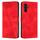 Custodia in pelle per Samsung Galaxy S23 FE 5G Dream Triangle con cordino (rosso) Custodia in pelle per Samsung Galaxy S23 FE 5G Dream Triangle con cordino (rosso)