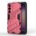 Per Samsung Galaxy S23 FE 5G Punk Armor 2 in 1 PC + custodia per telefono antiurto in TPU con supporto invisibile (rosso chiaro) Per Samsung Galaxy S23 FE 5G Punk Armor 2 in 1 PC + custodia per telefono antiurto in TPU con supporto invisibile (rosso chiaro)