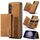 Per Samsung Galaxy S23 FE 5G DG.MING Serie M1 Portafoglio multi-carta 3 pieghe + Custodia magnetica per telefono (marrone) Per Samsung Galaxy S23 FE 5G DG.MING Serie M1 Portafoglio multi-carta 3 pieghe + Custodia magnetica per telefono (marrone)