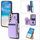 Per Samsung Galaxy S22 5G Slot per schede con cerniera Custodia per telefono RFID (viola) Per Samsung Galaxy S22 5G Slot per schede con cerniera Custodia per telefono RFID (viola)