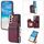 Per Samsung Galaxy S22+ 5G Slot per schede con cerniera Custodia per telefono RFID (vino rosso) Per Samsung Galaxy S22+ 5G Slot per schede con cerniera Custodia per telefono RFID (vino rosso)