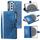 Custodia per telefono in pelle con cerniera totem multischeda per Samsung Galaxy S22+ 5G (blu) Custodia per telefono in pelle con cerniera totem multischeda per Samsung Galaxy S22+ 5G (blu)