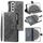 Custodia per telefono in pelle con cerniera totem multischeda per Samsung Galaxy S22+ 5G (grigio) Custodia per telefono in pelle con cerniera totem multischeda per Samsung Galaxy S22+ 5G (grigio)