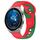 Per Huawei Watch GT3 Pro 43mm 20mm cinturino in silicone bicolore (rosso + verde) Per Huawei Watch GT3 Pro 43mm 20mm cinturino in silicone bicolore (rosso + verde)