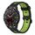 Per Huawei Watch GT 3 SE 22mm Cinturino in silicone a strisce bicolore (nero verde lime)