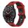 Per Huawei Watch GT 3 SE 22mm Cinturino in silicone a strisce bicolore (rosso nero) Per Huawei Watch GT 3 SE 22mm Cinturino in silicone a strisce bicolore (rosso nero)