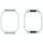 Per Xiaomi Redmi Watch 3 / Mi Watch Lite 3 Custodia protettiva per orologio con telaio in metallo (argento) Per Xiaomi Redmi Watch 3 / Mi Watch Lite 3 Custodia protettiva per orologio con telaio in metallo (argento)