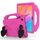 Custodia per tablet antiurto EVA con staffa per pollice per Honor Pad X8 10.1 (rosa rossa) Custodia per tablet antiurto EVA con staffa per pollice per Honor Pad X8 10.1 (rosa rossa)
