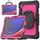 Per Samsung Galaxy S9 Custodia per tablet PC ibrida in silicone tipo D con supporto per maniglia (PC rosa rosso) Per Samsung Galaxy S9 Custodia per tablet PC ibrida in silicone tipo D con supporto per maniglia (PC rosa rosso)