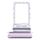 Vassoio scheda SIM originale per Samsung Galaxy Z Flip5 SM-F731 (viola)