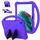 Per Samsung Galaxy Tab A9+ Custodia tablet antiurto EVA con supporto (viola) Per Samsung Galaxy Tab A9+ Custodia tablet antiurto EVA con supporto (viola)