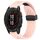 Per cinturino in silicone con foro per fibbia pieghevole Garmin Fenix 7 Pro 47mm 22mm (rosa)