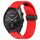 Per cinturino in silicone Garmin Approach S62 con foro per fibbia pieghevole da 22 mm (rosso)