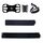 Supporto per bicicletta con cinturino da polso staccabile con braccio girevole 3 in 1 a quattro ganasce per telefoni da 4,5-6,5 pollici (nero) Supporto per bicicletta con cinturino da polso staccabile con braccio girevole 3 in 1 a quattro ganasce per telefoni da 4,5-6,5 pollici (nero)