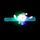 Polsino con luce flash stile Babbo Natale Merry Christmas Slap Pat Circle (Orsetto luminoso con paillettes)