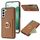 Per Samsung Galaxy S22 5G Custodia per telefono con retro in pelle con carta ad anello Litchi (marrone) Per Samsung Galaxy S22 5G Custodia per telefono con retro in pelle con carta ad anello Litchi (marrone)