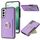 Per Samsung Galaxy S22+ 5G Custodia per telefono con retro in pelle con carta ad anello Litchi (viola) Per Samsung Galaxy S22+ 5G Custodia per telefono con retro in pelle con carta ad anello Litchi (viola)