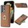 Per Samsung Galaxy S21 Ultra 5G Custodia per telefono con retro in pelle con carta ad anello Litchi (marrone) Per Samsung Galaxy S21 Ultra 5G Custodia per telefono con retro in pelle con carta ad anello Litchi (marrone)