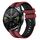 Per Huawei Watch GT 3 / GT 3 Pro cinturino verticale in silicone bicolore (rosso scuro + nero) Per Huawei Watch GT 3 / GT 3 Pro cinturino verticale in silicone bicolore (rosso scuro + nero)