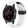 Per cinturino in silicone con foro per fibbia pieghevole Garmin Fenix 5 Plus da 22 mm (bianco)