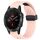 Per cinturino in silicone con foro per fibbia pieghevole Garmin Fenix 5 Plus da 22 mm (rosa)